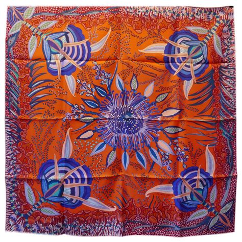 hermes african flowers scarf|hermes pleated scarf price.